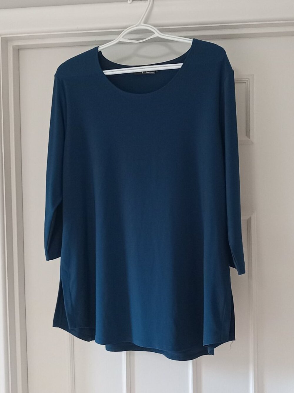 Sympli Teal Soft Flowy Top